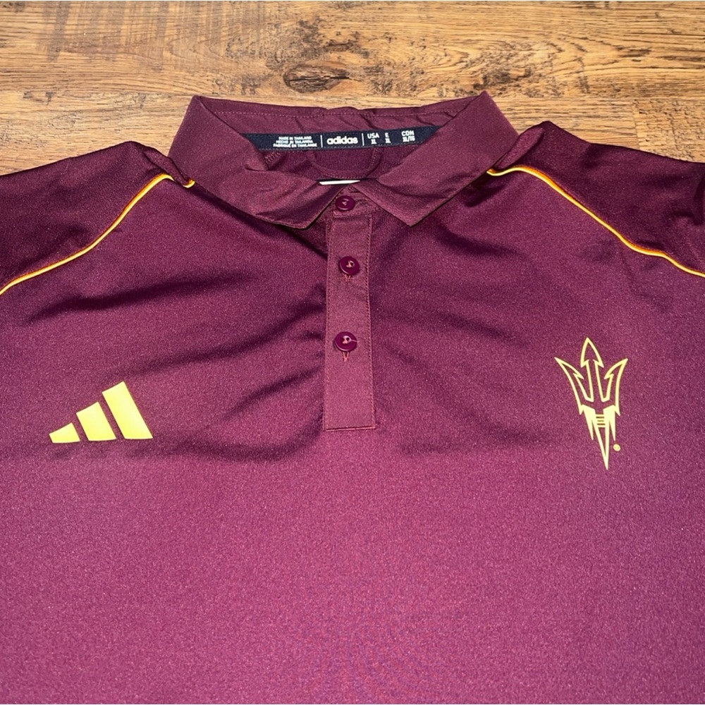 Arizona State Sun Devils Adidas Team Issued Coaches Sideline Polo XL
